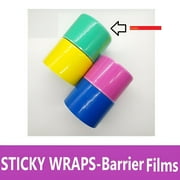 DENTAL STICKY WRAPS BARRIER FILM PERFORATED PLASTIC SHEETS, 4X6, ROLL Of 1200 Green