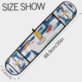 thumbnail image 3 of Yayeee Double Oven Mitt Kitchen Heat Resistant Baking 35" x7" Quilted Glove, Dark Blue Hand Drawn Sailboats, 3 of 6