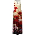 thumbnail image 3 of Vestidos de verano para mujer, vestidos largos estampados, vestidos de noche, vestidos de playa con cuello en V, vestidos maxi sin mangas, vestidos casuales de moda de verano, vestidos de, 3 of 5