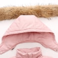thumbnail image 2 of Nuevo conjunto de chaqueta de plumón para niños, abrigo grueso de terciopelo para niños pequeños, mono de invierno para niñas, conjunto de dos piezas, 2 of 2