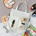 thumbnail image 1 of Mochila cruzada de lona para mujer, bolso de un hombro de gran capacidad, bolso de mano de clase, bolso de lona, bolso de dibujos animados de animales lindos Fivean unisex, 1 of 2
