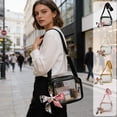 thumbnail image 7 of COM1950s Clear Crossbody Bag, Transparent Shoulder Bag for Stadium Events, Small PVC Phone Purse with Wide Adjustable Strap, Compact See-Through Handbag for Concerts, Travel, and Daily Outings, 7 of 7