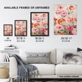 thumbnail image 3 of Artery8 Poppy Flowers Orange Pink Red Floral Oil Painting For Living Room Unframed Wall Art Print Poster Home Decor, 3 of 5