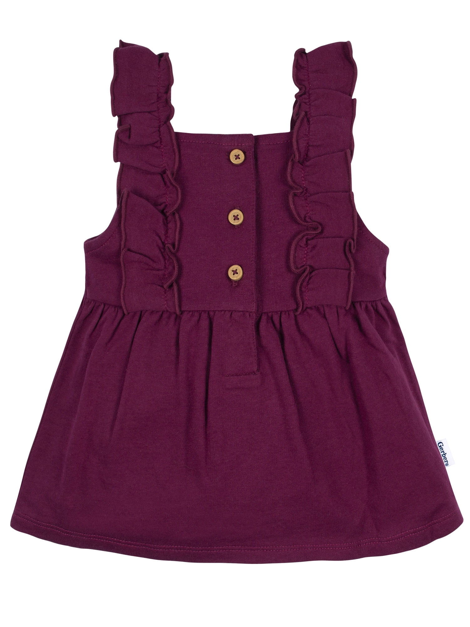 Gerber Baby Girl Jumper and Bodysuit Outfit Set, Sizes 0/3 Months - 2T