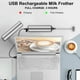 thumbnail image 4 of Electric Milk Frother, USB Rechargeable Milk Frother and Mini Beater with Dual Head Whisk, Stainless Steel Mixer for Coffee Cream Cappuccino Latte Coc, 4 of 5