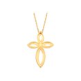 thumbnail image 6 of Araiya Fine Jewelry 14K Yellow Gold Round Diamond Cross Pendant with Gold Plated Silver Rope Chain Necklace (1/5 cttw, I-J Color, I2-I3 Clarity), 18", 6 of 6