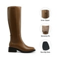 thumbnail image 2 of BURUDANI Womens Knee High Boots Side Zipper Low Heel Tall Boots for Fall Winter Fashion, 2 of 6