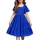 thumbnail image 1 of Vestido Arshiner para niñas, verano, azul real, 7-8 años, poliéster, 1 of 6