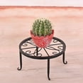 thumbnail image 4 of Retro Wrought Iron Potted Plant Standing Flower Pot Shelf Display Stand Garden Plant Flower Stand Balcony Home Decoration Stand, 4 of 9