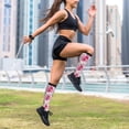 thumbnail image 6 of Lsque Peonies And Roses Pattern Sport Compression Socks for Men & Women 15-20 mmHg Knee High Nurse Pregnant Running Medical and Travel Athletic, 6 of 6
