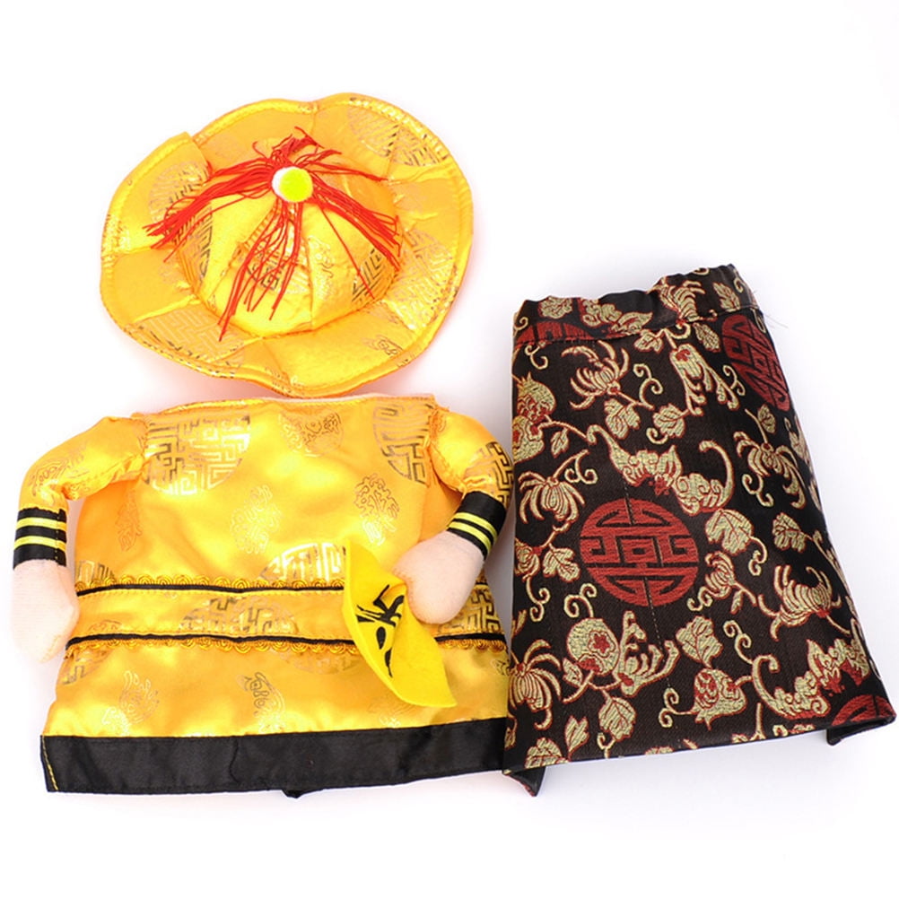 DEEPCRAFF Yellow Dog Clothes Durable Pet Party Costume for Outdoor Walking and Special Occasions