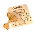 thumbnail image 2 of 3D Wooden Graduation Card Set Cut Class Of 2025 Keepsake With Decor Plaque & Box For (Natural Birch Plywood), 2 of 9