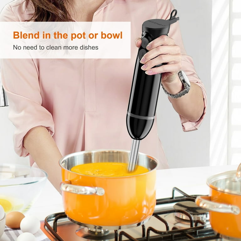 Bonsenkitchen, Hand Blender, 2-Speed Handheld Immersion Mixer