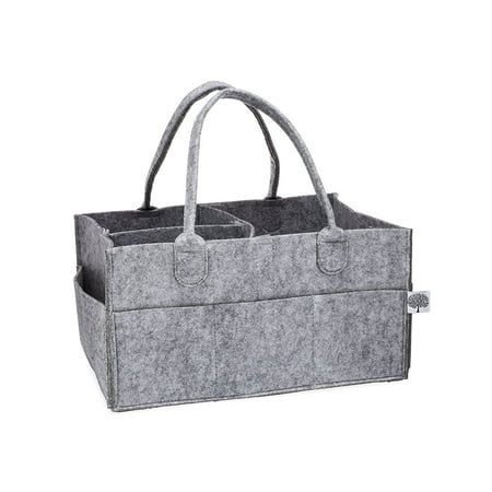 The Good Baby Diaper Caddy - Nursery Storage Bin and Car Organizer for Diapers and Baby Wipes