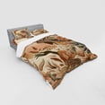 thumbnail image 2 of Ambesonne Boho Bedding Set 4 Pcs, Peachy Hues Nature Lady Botany, King, Slate Blue and Pale Rust, 2 of 2