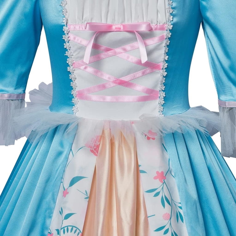 Women's Princess and The Pauper Erika Anneliese Blue Royal Princess Dress Outfit for Party and Events Women's Princess and The Pauper Erika Anneliese Blue Royal Princess Dress Outfit for Party and Events