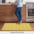 thumbnail image 5 of Yellow Tacos Doormat Outdoor Entrance 18"x30", Cheese Vegetables Cartoon Food Absorb Moisture Dirt Door Mats, Non-Slip Rubber Backing Floor Mats Indoor, Low-Profile Front Door Rugs, 5 of 9