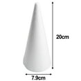 thumbnail image 2 of Cônes en Mousse Polystyrène pour Artisanat Bricolage Peinture Arbre Triangulaire, 2 of 9