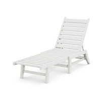 POLYWOOD® Canyon Chaise Lounge in White