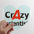 thumbnail image 1 of Brief Best Cool Scientist Occupation Heart Vinyl Sticker Bicycle Bottle Decal, 1 of 3