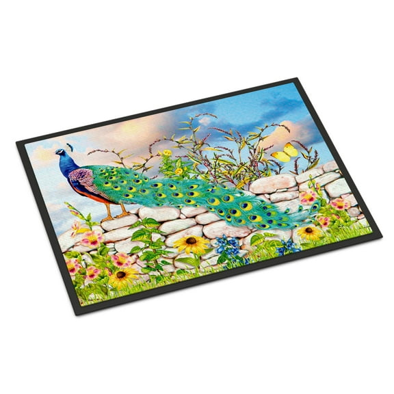 Proud Peacock Door Mat