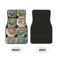 thumbnail image 2 of Wukai Cactus Garden Front Car Floor Mats Four-Piece Set Front & Rear Universal Car Floor Mats for SUVs, Trucks, Sedans, 2 of 7