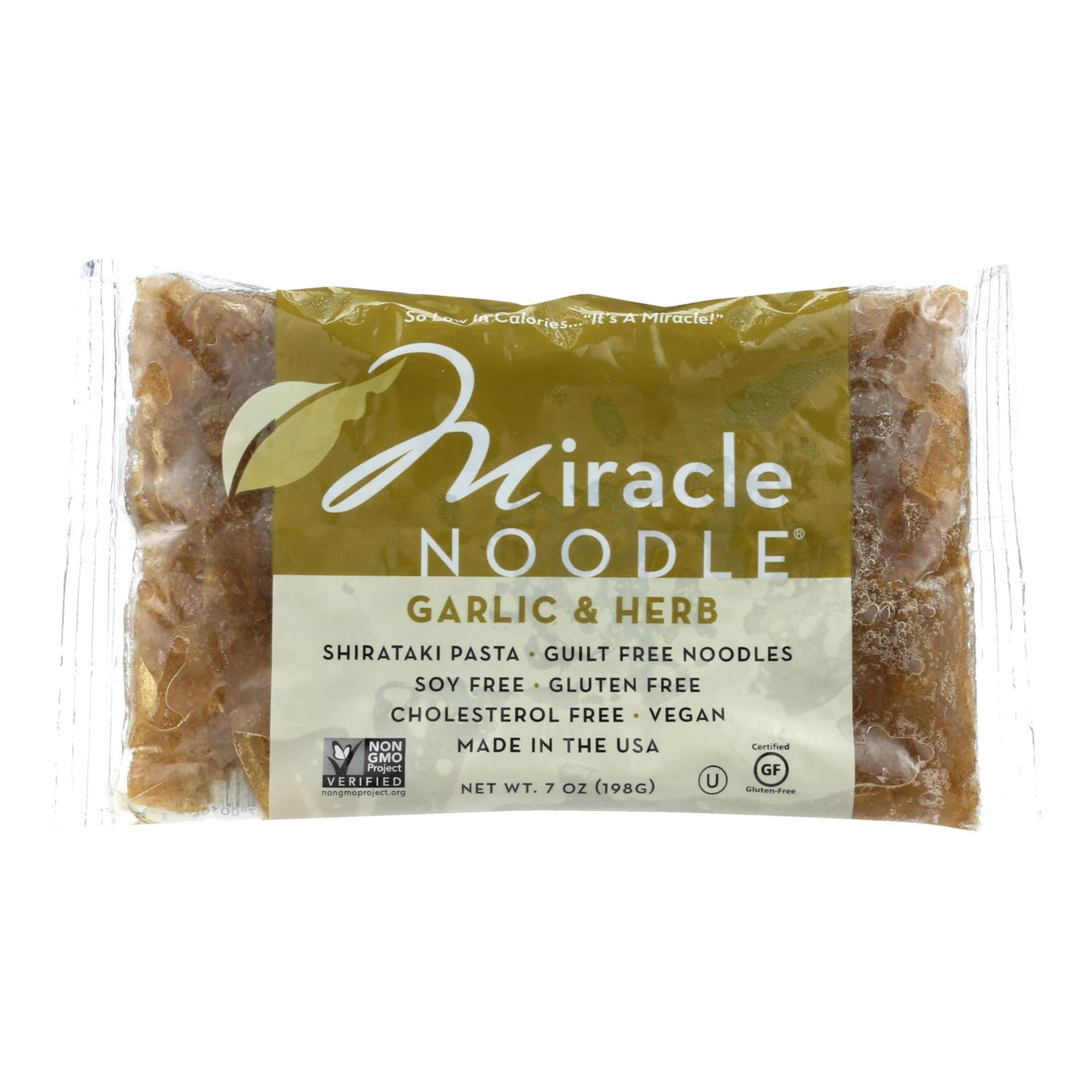 Miracle Noodle Garlic Herb Fettuccine, 7 Oz, Pack of 6