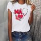 thumbnail image 2 of Camisetas con estampado de letras y cuello redondo de verano para mujer, blusas femeninas cómodas y elegantes, Tops OAVQHLG3B Store  lin121212, 2 of 5