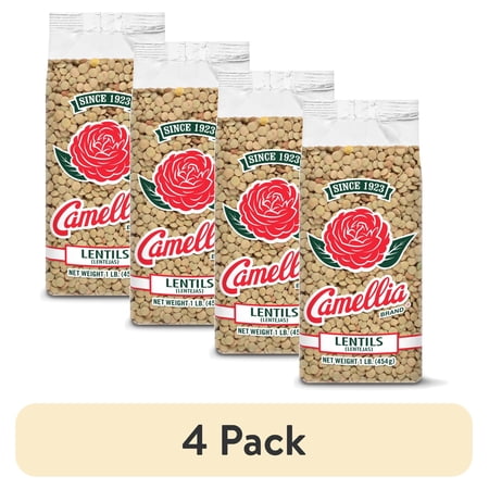 (4 pack) Camellia Brand Lentils 1 lb