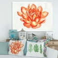 thumbnail image 3 of Designart 'Ancient Detail of A Orange Lotus' Traditional Framed Art Print, 3 of 4