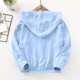 thumbnail image 6 of Jalioing Girls Sun Jacket Lightweight Zip Up Hooded Jacket Spring Fall Windproof Outdoor Jacket with Pocket 3-16 Years, 6 of 9