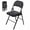 Black/4-Pack, variant on Alvantor Folding Chairs 2-Pack/4-Pack, Padded PU Leather Seat, Heavy Duty,Black/Khaki