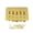 Gold, variant on Modern 5 String Bass Fixed Bridge Body Through String Spacing 15MM Bass Fixed Bridge for Smooth Playability