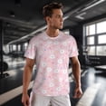 thumbnail image 3 of Wukai Easter Cute Rabbit Print Men's Short-Sleeved Mesh T-Shirt,Quick-Dry Short Sleeve Workout T-Shirt-Medium, 3 of 8