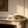 thumbnail image 3 of Ceramic Bowl Hanging Ornament for Home Wall Decoration White 5.7X2.5 Inches, 3 of 6