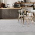 thumbnail image 5 of Luxe Weavers Machine Woven White Dark Gray 4x6 Area Rug Fringed, Textured Carpet, 5 of 10