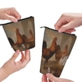 thumbnail image 3 of Lsque Oil Painting Chicken And Duck Pattern Telescopic Pencil Bag Pen Holder Stationery Case, Stand-up Retractable Transformer Bag Organizer, 3 of 6
