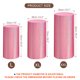 thumbnail image 2 of Uxcell Conjunto de 3 Fundas de Espandex para Cilindro, Funda para Plinto, Rosa (Tela Reflectante Láser - Grande), 2 of 5