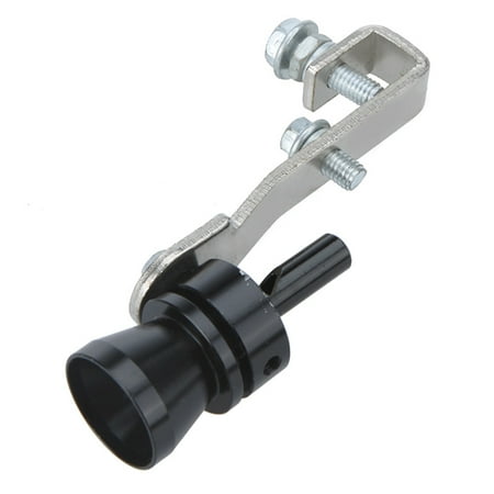 Exhaust Whistle - Turbo Sound Whistle Exhaust Pipe Tailpipe Blow-off Valve Aluminum Size M Black