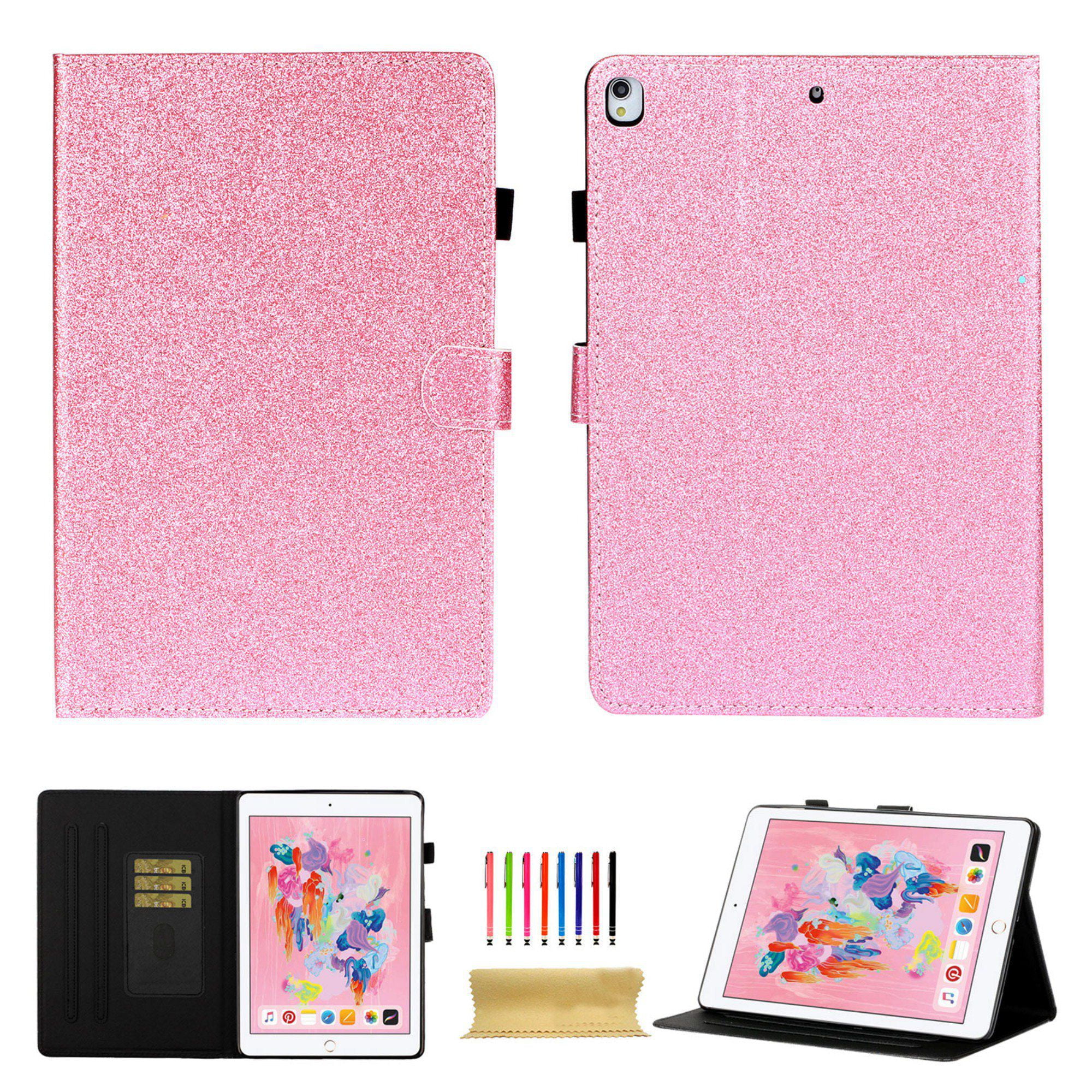 Dteck Case For Apple iPad 10.2 inch 2019, iPad 7th Gen Case, Glitter PU Leather Folding Stand