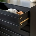 thumbnail image 2 of 4-Drawer Solid Wood Contemporary Bedroom Chest in Black, 2 of 13