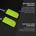 thumbnail image 5 of 2 Pcs Small Flexible Cooking Silicone Spatula Heat Resistant Turner Scraper Cooking Kitchen Utensils Green, 5 of 7