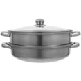 thumbnail image 1 of ColoMX Vaporera de acero inoxidable (1 unidad). Práctica olla de vapor para uso doméstico., 1 of 7