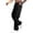 Black, variant on Cargo Pants for Men, Straight Fit Drawstring Waist Casual Pants, Multi Pocket Functional Wrinkle Resistant Durable Everyday Urban Commute Work Trousers
