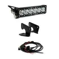 Baja Designs 10" Clear LED Light Bar fits Polaris RZR Pro XP Hood Mount Kit