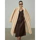 thumbnail image 4 of Abrigo largo de piel sintética con cuello levantado para mujer, chaqueta de piel larga Maxi de lana de visón, abrigo de nieve hasta la rodilla para invierno, 4 of 5