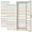 Color 2, variant on Boho 2 Pcs School Locker Magnetic Wallpaper 12" x 36" Soft Pastel Stripes Calm Aesthetic Reusable Removable Locker Accessories Back to School Supplies