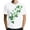 White, variant on Men's St. Patrick's Day Shamrock Graphic T Shirt Short Sleeve Casual Clover Tee