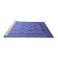 thumbnail image 2 of Ahgly Company Machine Washable Indoor Rectangle Oriental Blue Industrial Area Rugs, 5' x 8', 2 of 4