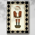 thumbnail image 2 of Jolly Santa - Framed Gallery Wrapped Holiday Canvas - 27 x 41 - Silver Frame, 2 of 8